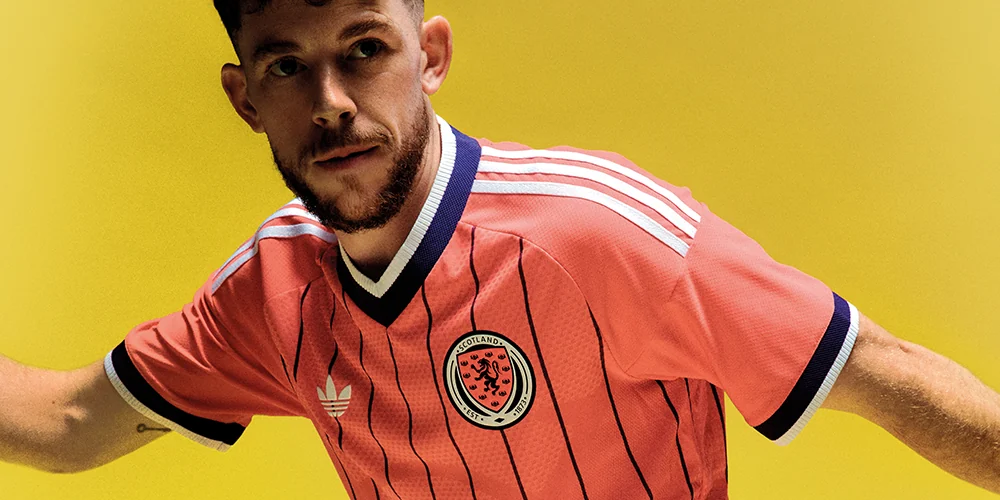 Scotland's scarlet 2026 away shirt